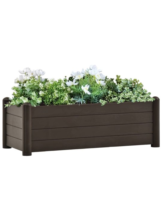 Vyvýšený záhon PP moka 100 x 43 x 35 cm