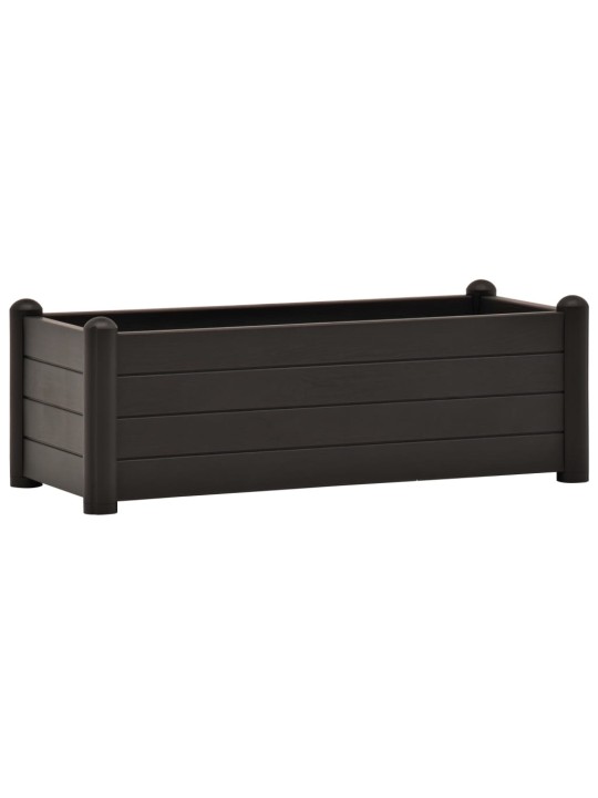 Vyvýšený záhon PP antracitový 100 x 43 x 35 cm