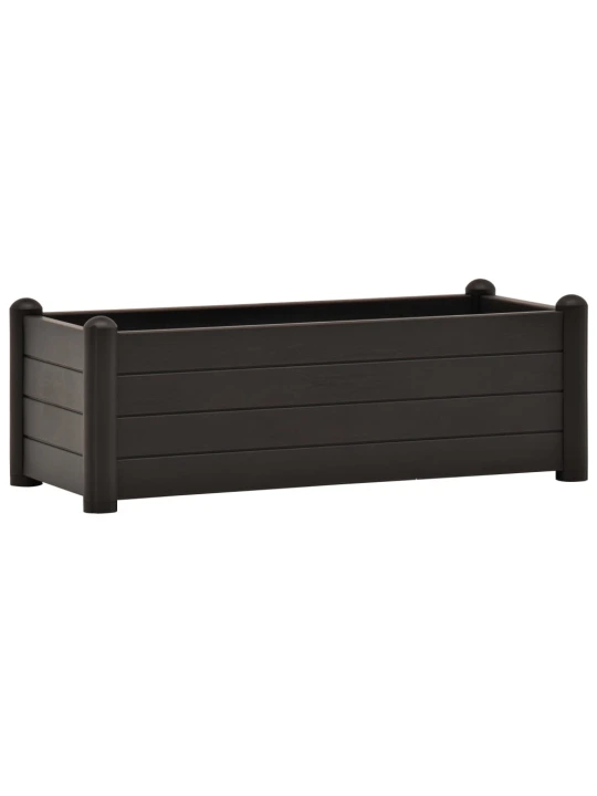 Vyvýšený záhon PP antracitový 100 x 43 x 35 cm