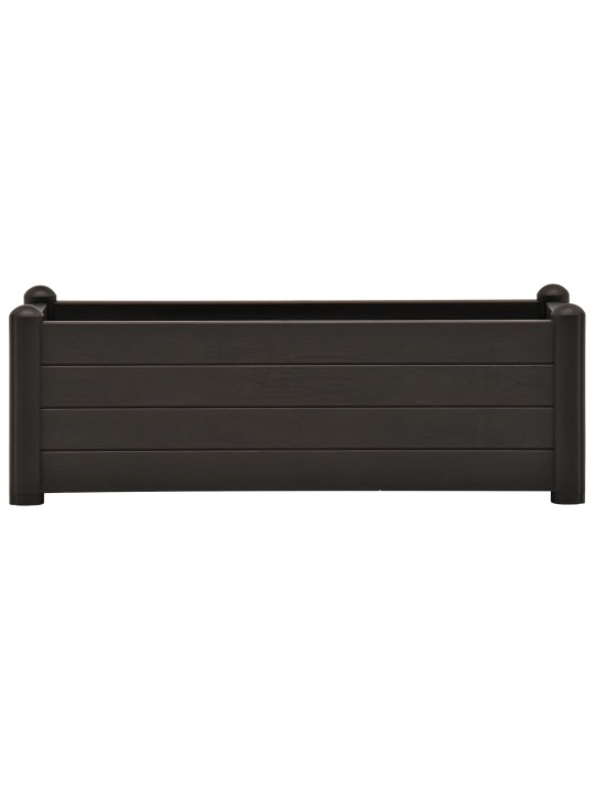 Vyvýšený záhon PP antracitový 100 x 43 x 35 cm