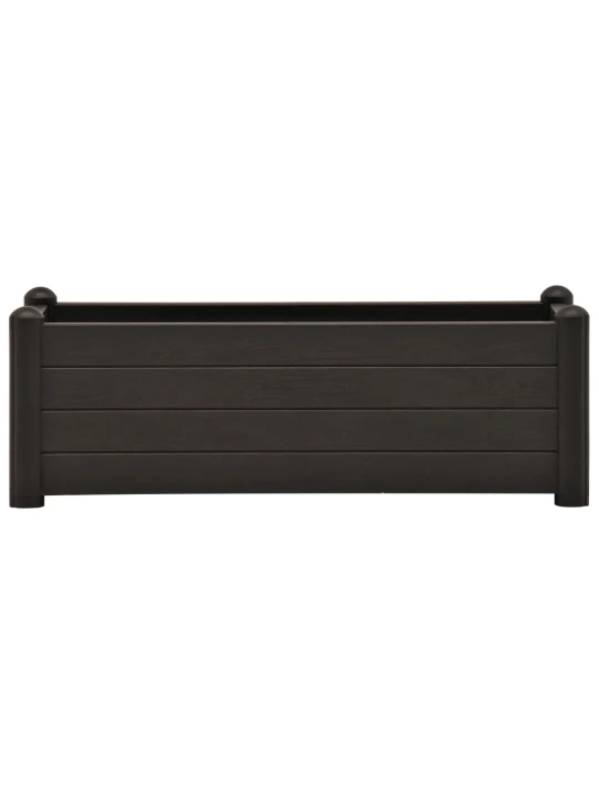 Vyvýšený záhon PP antracitový 100 x 43 x 35 cm