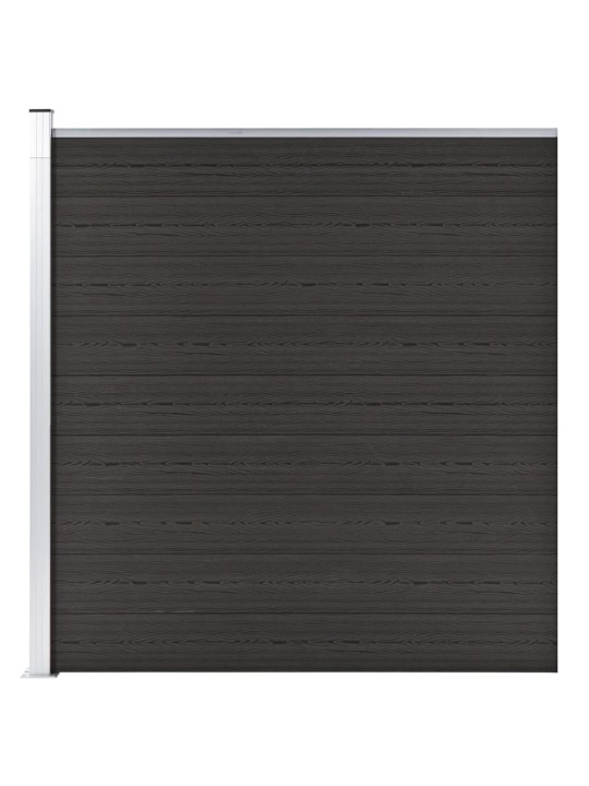 Plotový dílec WPC 175 x 186 cm černý