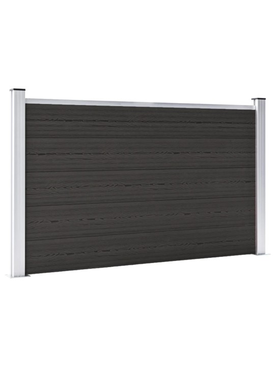 Plotový dílec WPC 180 x 105 cm černý