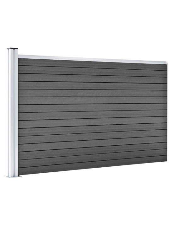 Plotový dílec WPC 175 x 105 cm černý