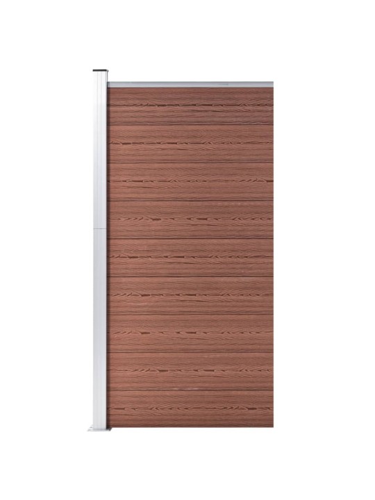 Plotový dílec WPC 95 x 186 cm hnědý