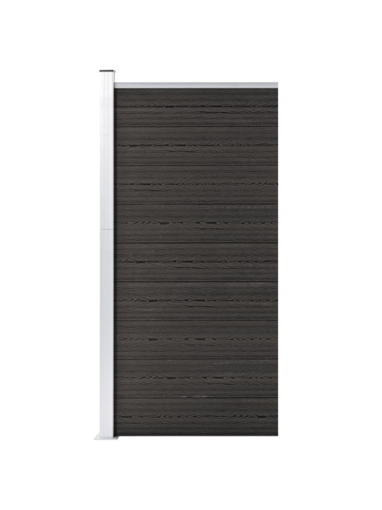 Plotový dílec WPC 95 x 186 cm šedý