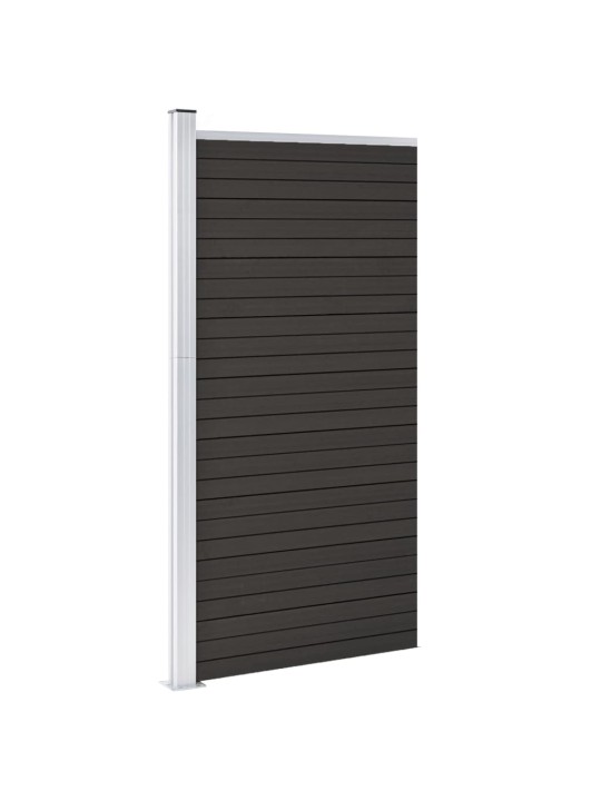Plotový dílec WPC 95 x 186 cm šedý