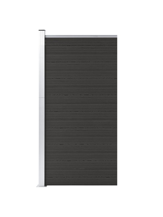 Plotový dílec WPC 95 x 186 cm černý
