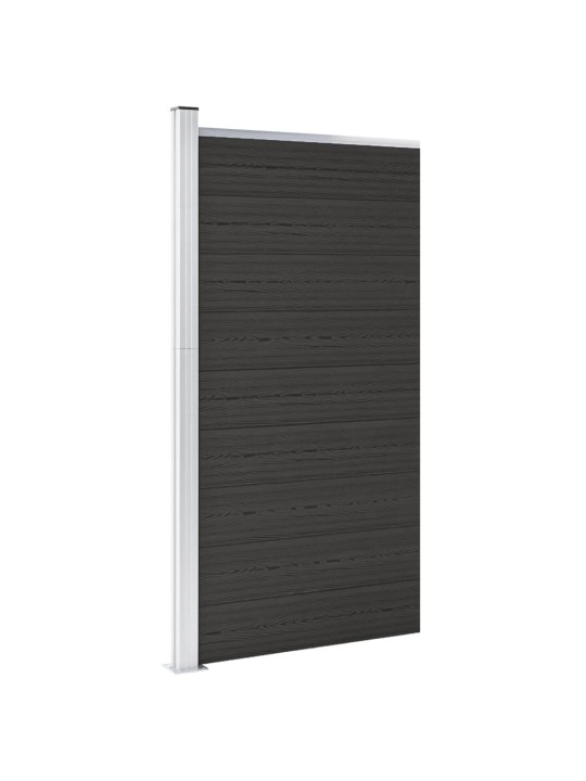 Plotový dílec WPC 95 x 186 cm černý