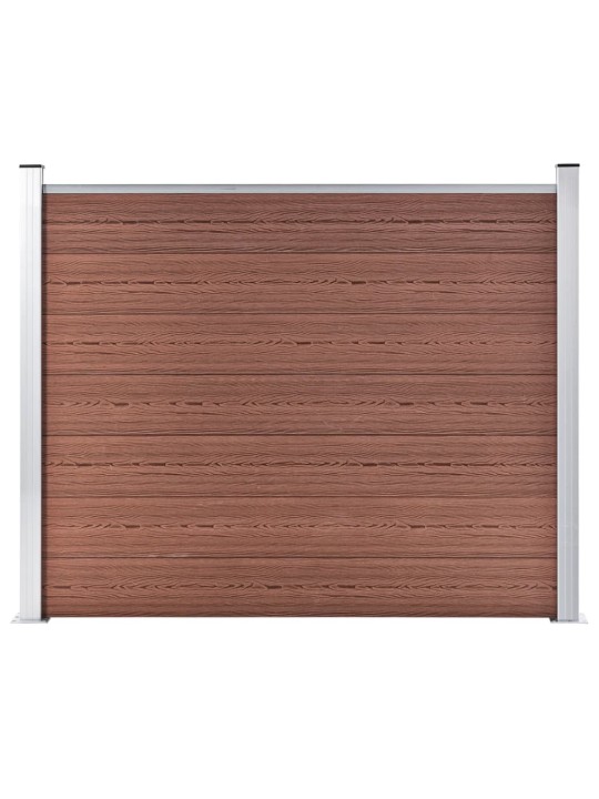 Plotový dílec WPC 180 x 146 cm hnědý