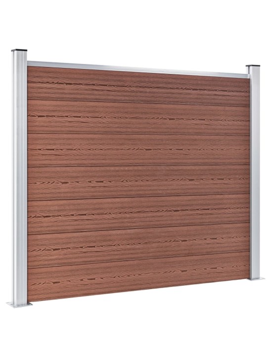 Plotový dílec WPC 180 x 146 cm hnědý