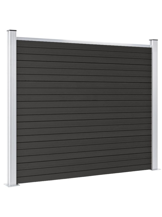 Plotový dílec WPC 180 x 146 cm šedý