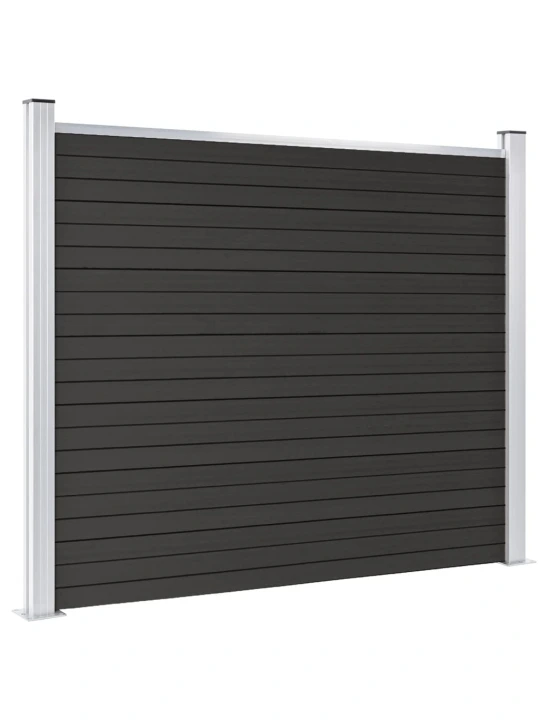 Plotový dílec WPC 180 x 146 cm šedý