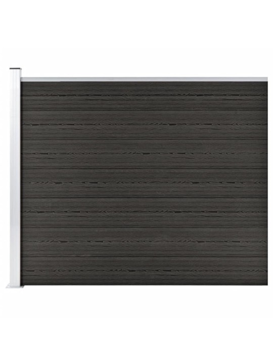 Plotový dílec WPC 175 x 146 cm šedý