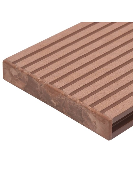 Koncové krytky 10 ks hnědé plast