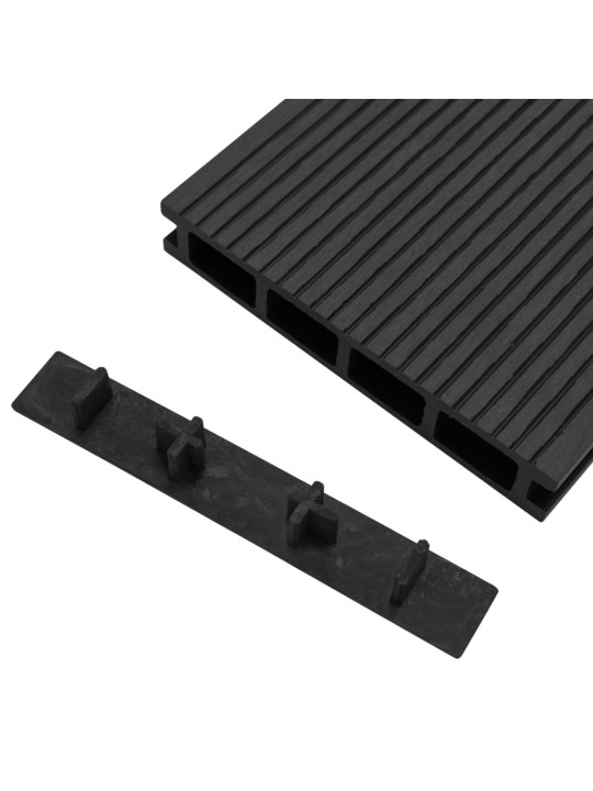 Koncové krytky 10 ks černé plast