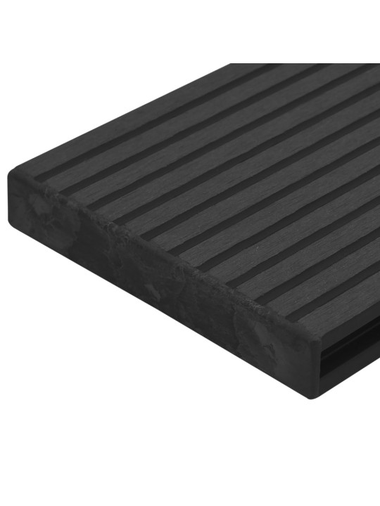 Koncové krytky 10 ks černé plast