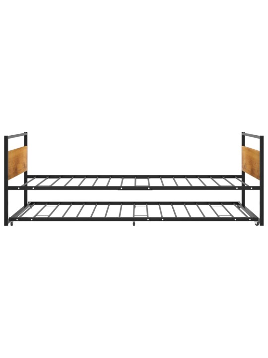 Rám vysouvací postele černý kov 90 x 200 cm