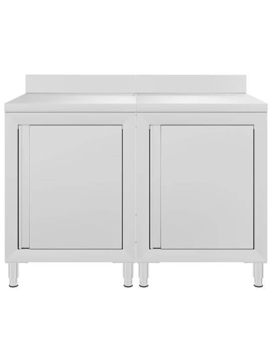 Gastro pracovní stůl se skříňkou 120 x 60 x 96 cm nerezová ocel