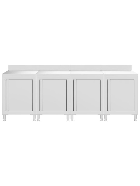 Gastro pracovní stůl se skříňkou 240 x 60 x 96 cm nerezová ocel