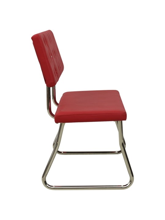 Lavice 110 cm vínová umělá kůže