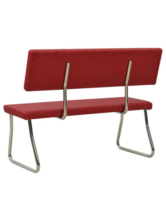 Lavice 110 cm vínová umělá kůže