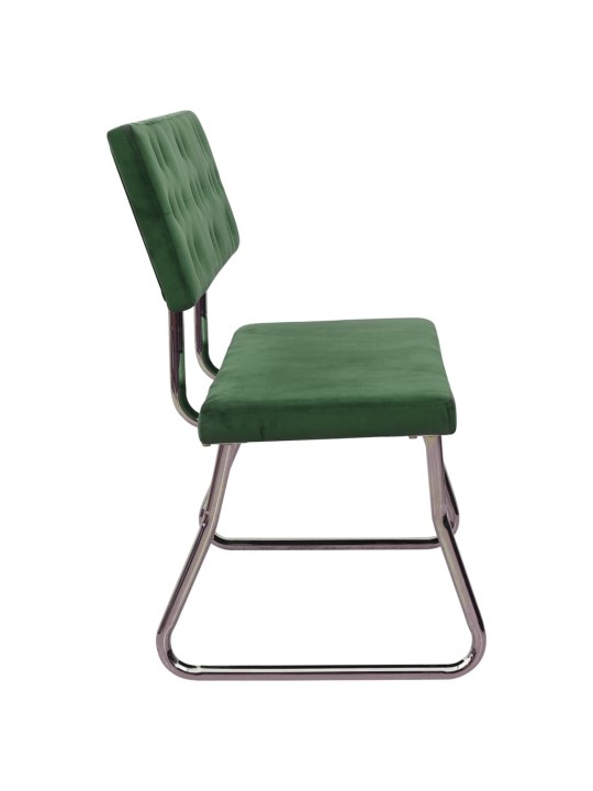 Lavice 110 cm tmavě zelená samet