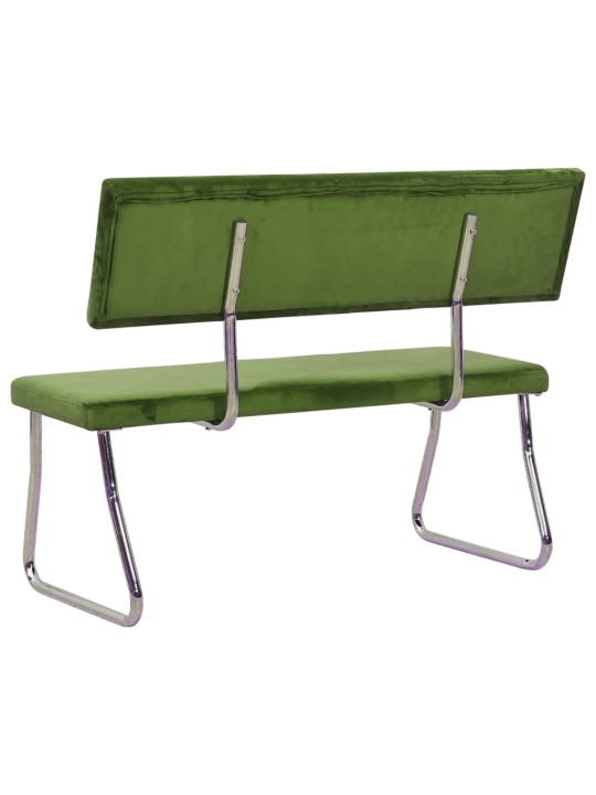 Lavice 110 cm světle zelená samet