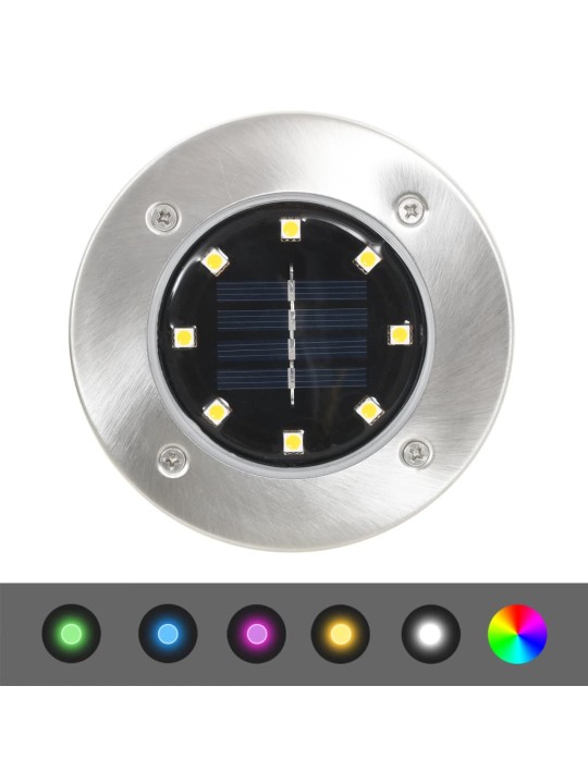 Solární světlo k zapíchnutí do země 8 ks LED RGB barva