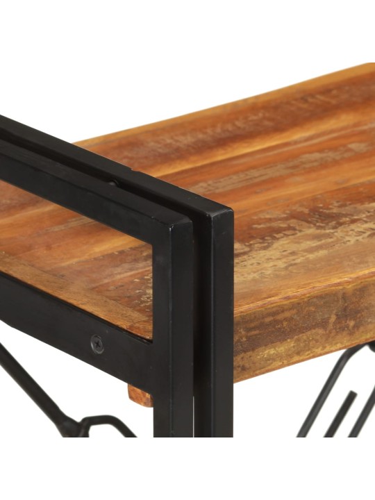 Knihovna se 3 policemi 60x30x80 cm masivní recyklované dřevo