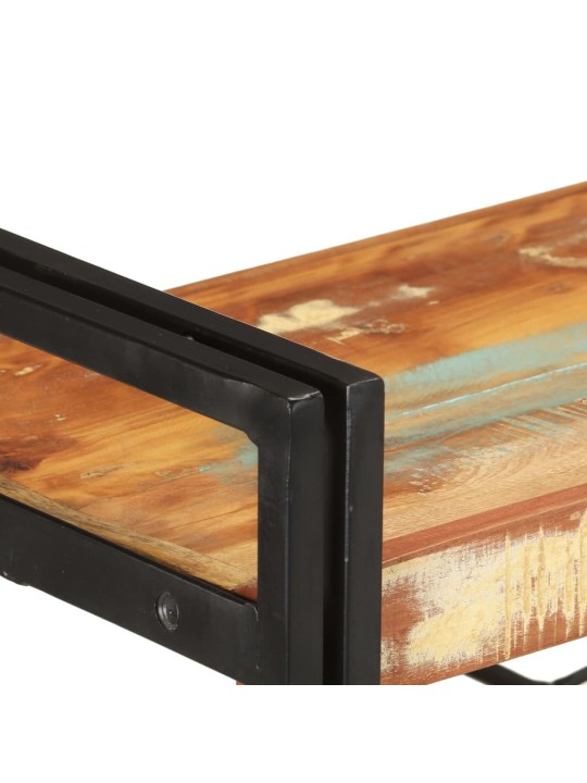Knihovna se 3 policemi 140x30x80 cm masivní recyklované dřevo