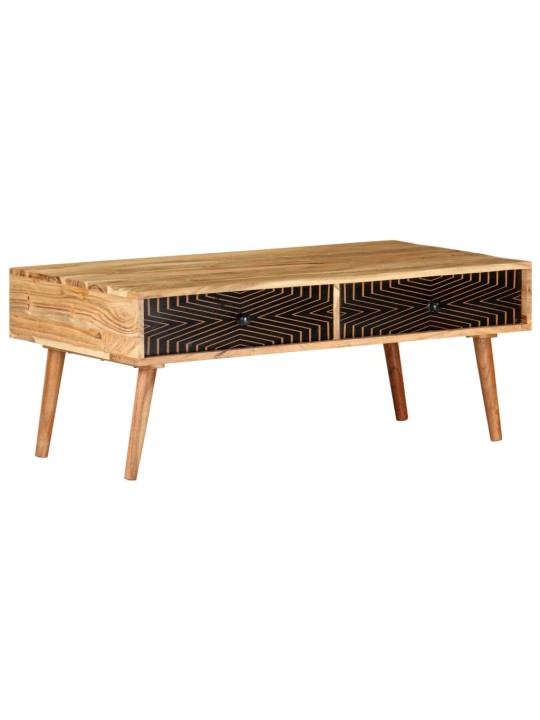 Konferenční stolek 100 x 50 x 39 cm masivní akáciové dřevo
