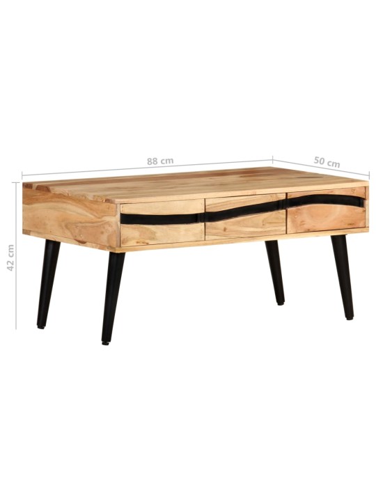 Konferenční stolek 88 x 50 x 42 cm masivní akáciové dřevo