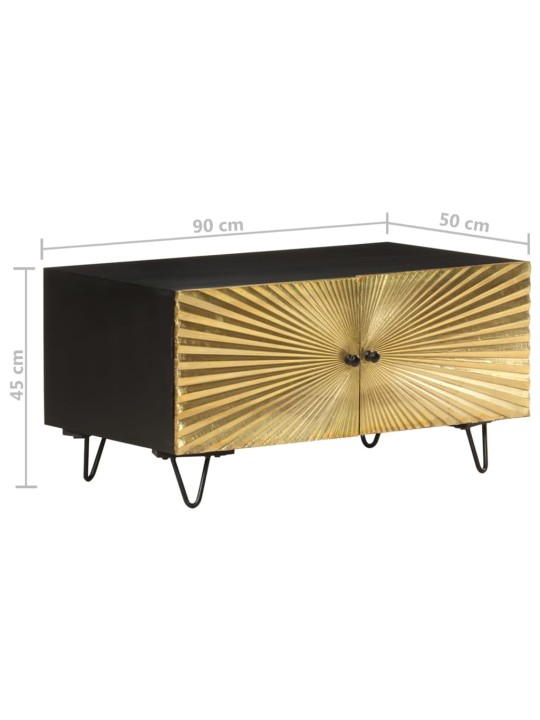 Konferenční stolek 90 x 50 x 45 cm masivní mangovníkové dřevo
