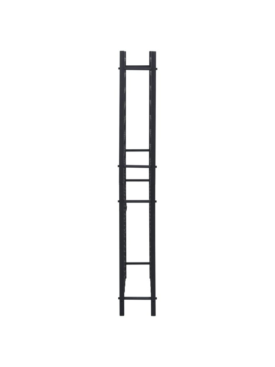 Stojan na víno na 96 lahví černý železný
