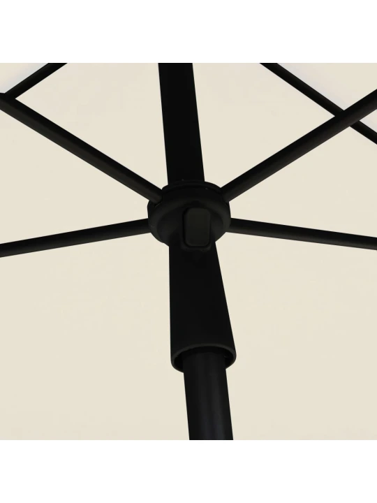 Zahradní slunečník s tyčí 210 x 140 cm pískový