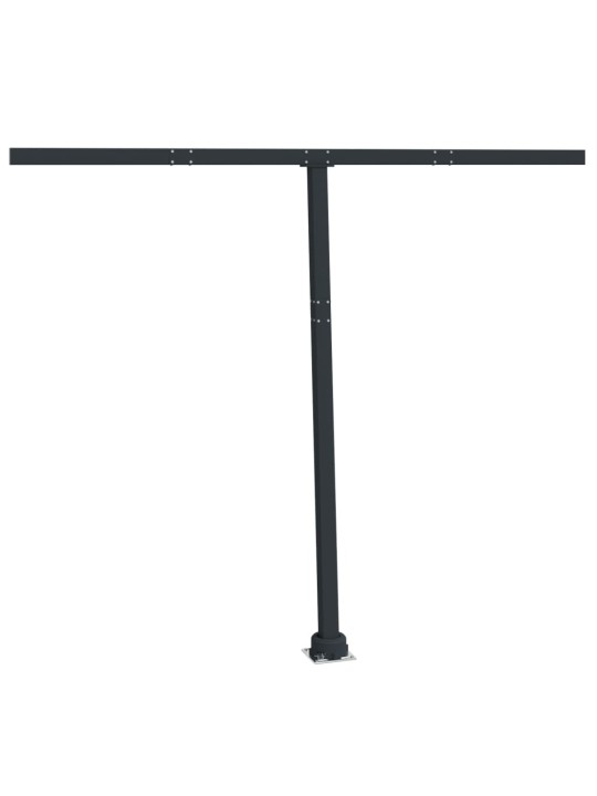Sada sloupků pro markýzu antracitová 300 x 245 cm železo