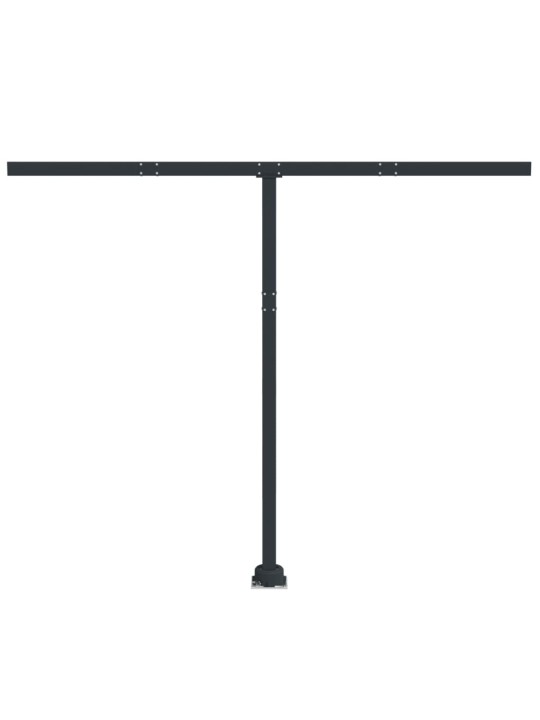 Sada sloupků pro markýzu antracitová 300 x 245 cm železo