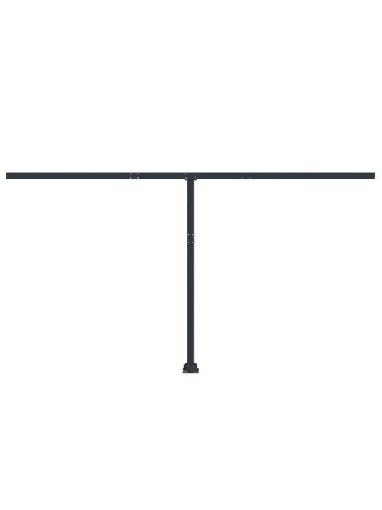 Sada sloupků pro markýzu antracitová 450 x 245 cm železo