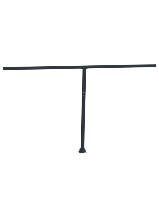 Sada sloupků pro markýzu antracitová 450 x 245 cm železo
