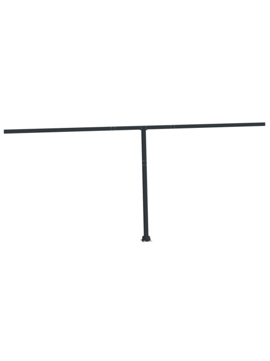 Sada sloupků pro markýzu antracitová 600 x 245 cm železo