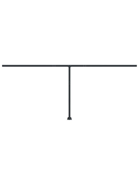 Sada sloupků pro markýzu antracitová 600 x 245 cm železo