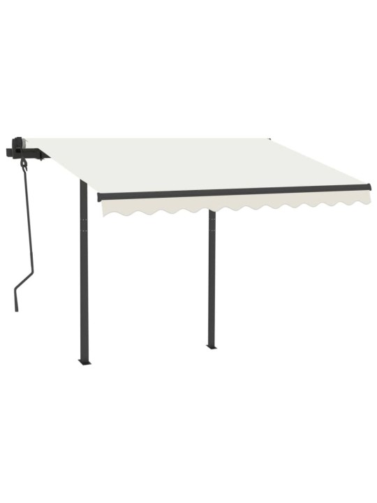 Sada sloupků pro markýzu antracitová 300 x 245 cm železo