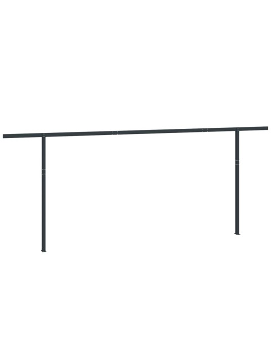 Sada sloupků pro markýzu antracitová 600 x 245 cm železo