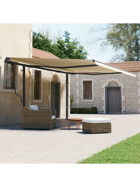 Sada sloupků pro markýzu antracitová 600 x 245 cm železo