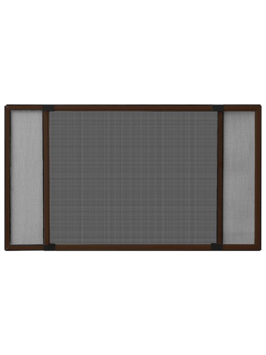 Posuvná okenní síť proti hmyzu hnědá (75-143) x 50 cm