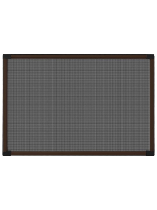 Posuvná okenní síť proti hmyzu hnědá (75-143) x 50 cm