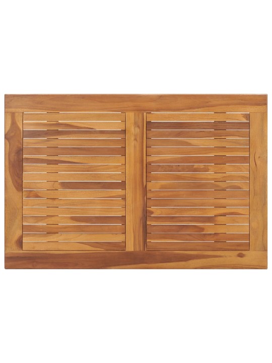 Skládací zahradní jídelní stůl 90 x 60 x 75 cm masivní teak