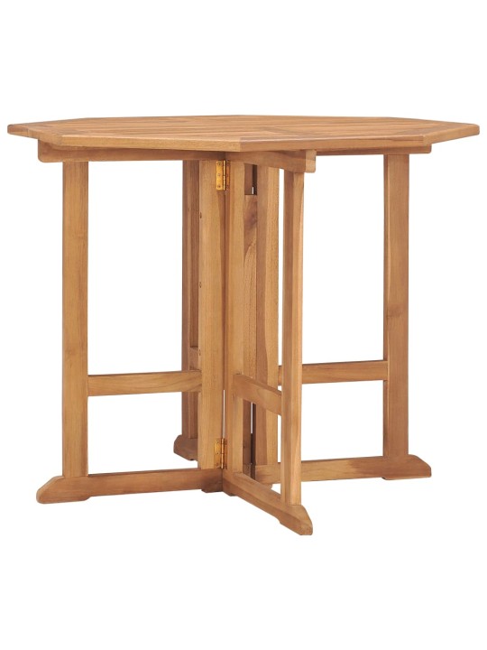 Skládací zahradní jídelní stůl 90 x 90 x 75 cm masivní teak