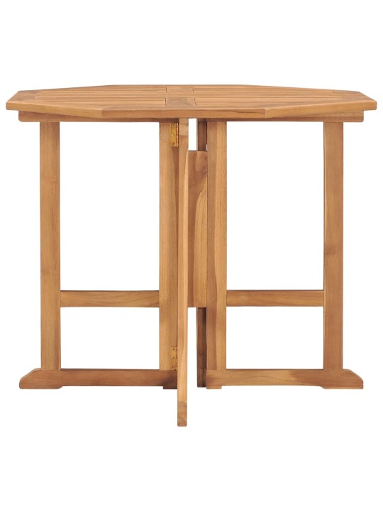 Skládací zahradní jídelní stůl 90 x 90 x 75 cm masivní teak